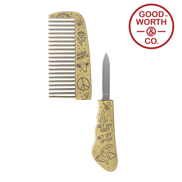 GOOD WORTH (グッドワース) & CO. 　 Lovers Comb Knife　【2020 HOLIDAY】【真鍮 ブラス】【コーム】【ナイフ】　