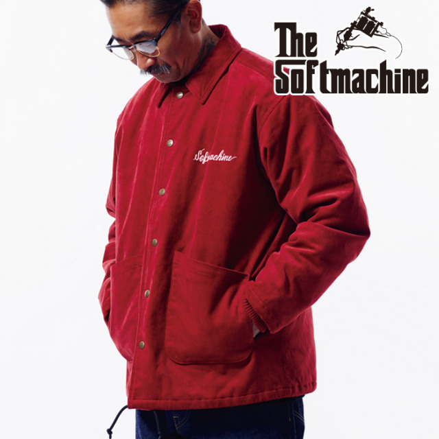SOFTMACHINE (ソフトマシーン)　REAPER JK　【コーチジャケット】【ブラック バーガンディ タトゥー】【2026 AUTUMN&WINTER 先行予約