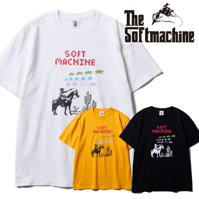 SOFTMACHINE (ソフトマシーン)　SHOOTING-T　【Tシャツ】【ホワイト ブラック イエロー タトゥー】【2026 SPRING & SUMMER 先行予約