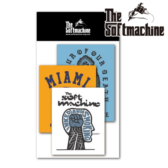 SOFTMACHINE (ソフトマシーン)　SM STICKER SET (STICKER SET)　【ステッカーセット】【おしゃれ タトゥー】【2026 SUMMER VACATION 
