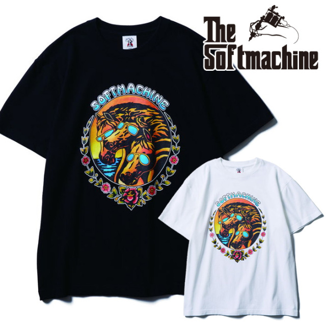 SOFTMACHINE (ソフトマシーン)　  SUNSET-T　【Tシャツ】【ホワイト ブラック タトゥー】【2026 AUTUMN&WINTER 先行予約】【予約商品