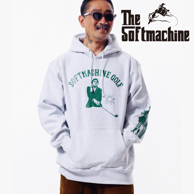 SOFTMACHINE (ソフトマシーン)　SWING HOODED　【フーディ パーカー】【ブラック アッシュ グレー タトゥー】【2026 AUTUMN&WINTER 