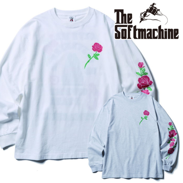 SOFTMACHINE (ソフトマシーン)　 VALUE L/S(L/S T-SHIRTS)　【Tシャツ 長袖】【ホワイト グレー タトゥー】【2026 SUMMER VACATION 