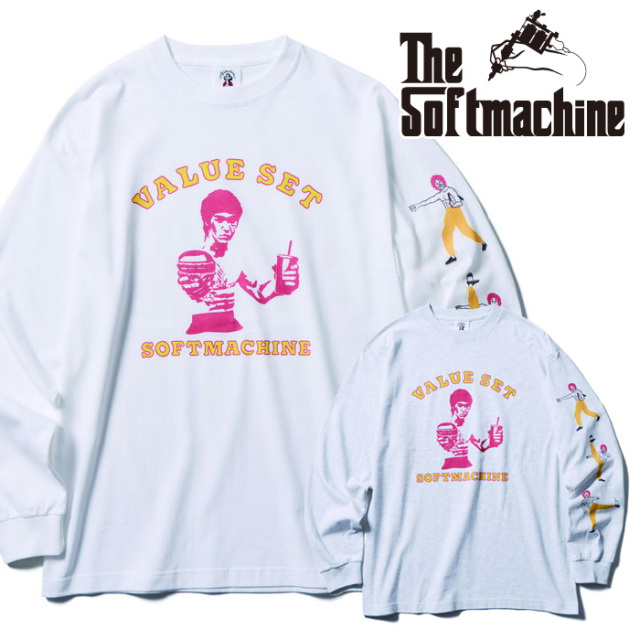 SOFTMACHINE (ソフトマシーン)　VALUE SET L/S　【Tシャツ 長袖】【ホワイト グレー タトゥー】【2026 AUTUMN&WINTER 先行予約】【予