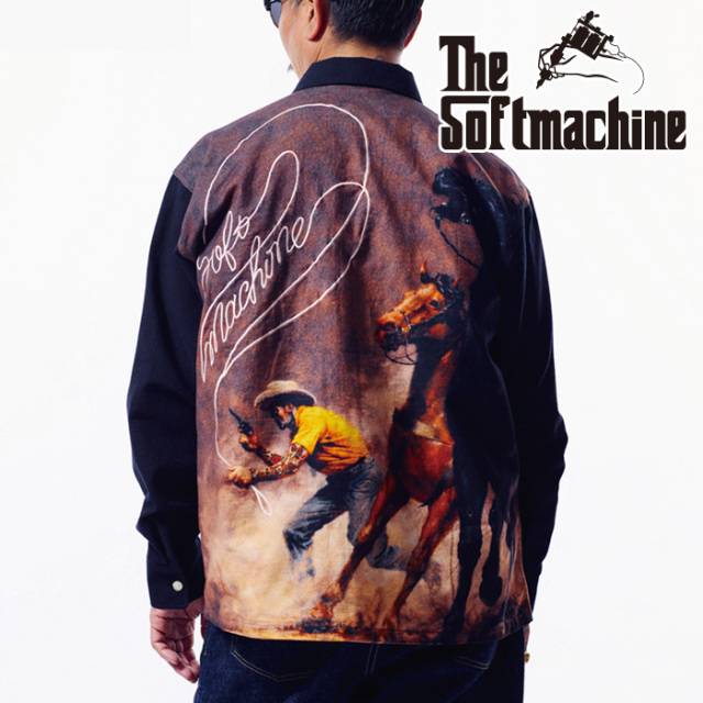 SOFTMACHINE (ソフトマシーン)　WESTERNER SHIRTS　【シャツ 長袖】【ブラック タトゥー】【2026 AUTUMN&WINTER 先行予約】【予約商
