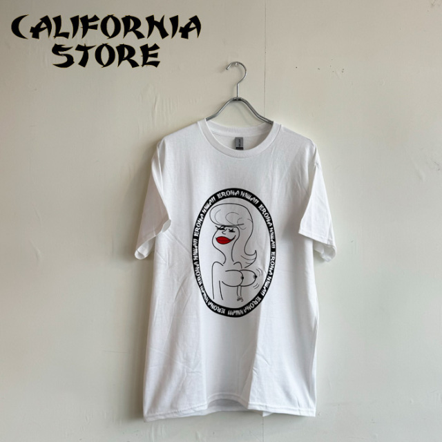 CALIFORNIA STORE(カリフォルニアストア)　 EROHA HIWAII akky T-shirt 　 【Tシャツ 手刷り 中目黒】