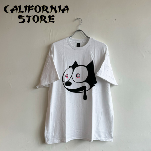 CALIFORNIA STORE(カリフォルニアストア)　エロい猫　 【Tシャツ 手刷り 中目黒】