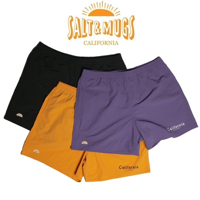 SALT&MUGS(ソルトアンドマグズ)　Cali Nylon Shorts　【ショートパンツ 短パン】【2025 SUMMER SPOT 新作】【SMPT013】　