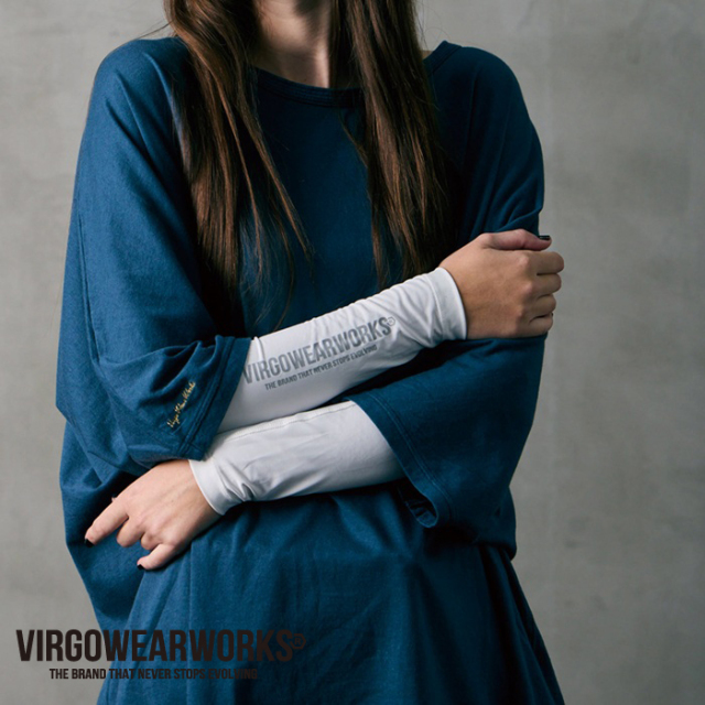 VIRGOwearworks (ヴァルゴウェアワークス)  　VGW ARM COVER2 LOGO　【アームカバー】【VG-GD-823】【2026 SPRING&SUMMER 先行予約】