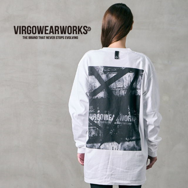 VIRGOwearworks (ヴァルゴウェアワークス)  　BACK IMPACT LONGSLEEVE　【ロングスリーブTシャツ】【VG-LSPT-108】【2026 SPRING&SUM