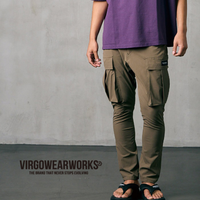 VIRGOwearworks (ヴァルゴウェアワークス)  　SLIM MILITARY STRETCH CARGO　【カーゴパンツ】【VG-PT-458】【2026 SPRING&SUMMER 先