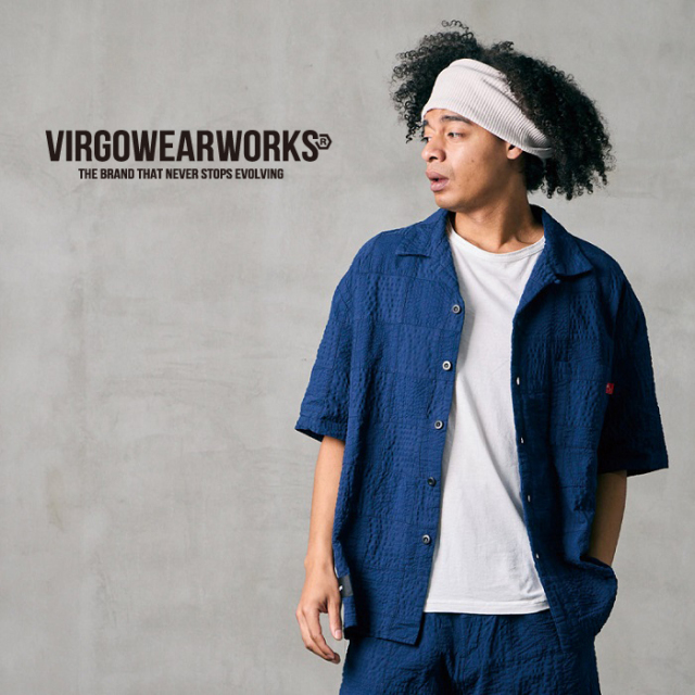 VIRGOwearworks (ヴァルゴウェアワークス)  　PATCH WORK RELAX SHIRT　【シャツ 半袖】【VG-SH-275】【2026 SPRING&SUMMER 先行予約