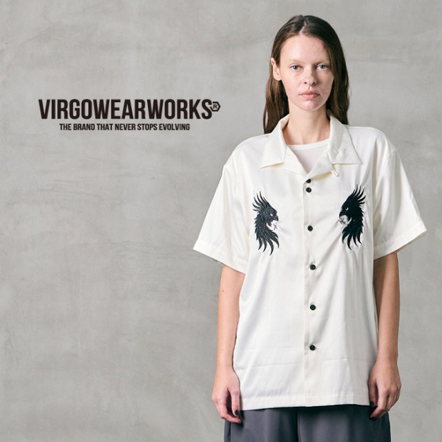 VIRGOwearworks (ヴァルゴウェアワークス)  　LUXE BOWLING SATIN SHIRT　【ボーリングシャツ 半袖】【VG-SH-277】【2026 SPRING&SUM