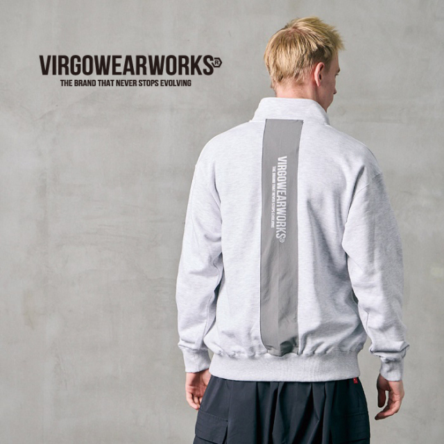 VIRGOwearworks (ヴァルゴウェアワークス)  　HALF?ZIP REFLECT SWEAT　【ハーフジップスウェット】【VG-SWT-174】【2026 SPRING&SUM