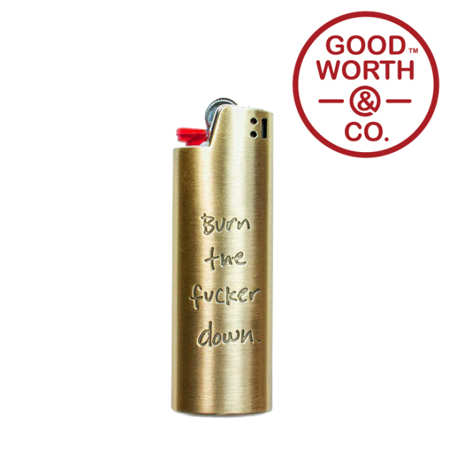 GOOD WORTH (グッドワース) & CO. 　 BURN IT LIGHTER CASE -LARGE　【ライターケース】　