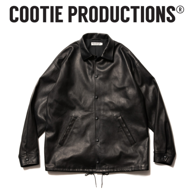 COOTIE (クーティー)　 Leather Coach Jacket 　【レザーコーチジャケット レザージャケット】【COOTIE PRODUCTIONS クーティープロ