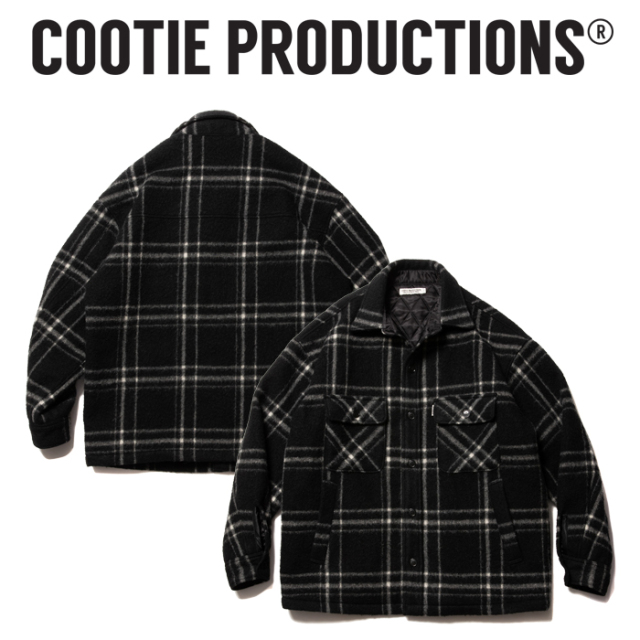 COOTIE (クーティー)　 Napping Windowpane CPO Jacket 　【CPOジャケット ウールジャケット】【COOTIE PRODUCTIONS クーティープロ