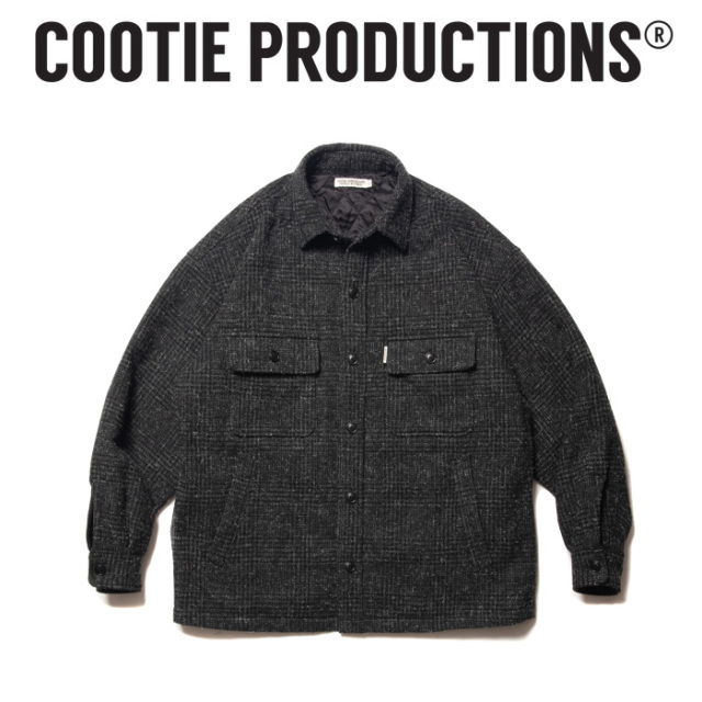 COOTIE (クーティー)　 Glen Check Wool CPO Jacket 　【グレンチェック CPO ジャケット】【COOTIE PRODUCTIONS クーティープロダク