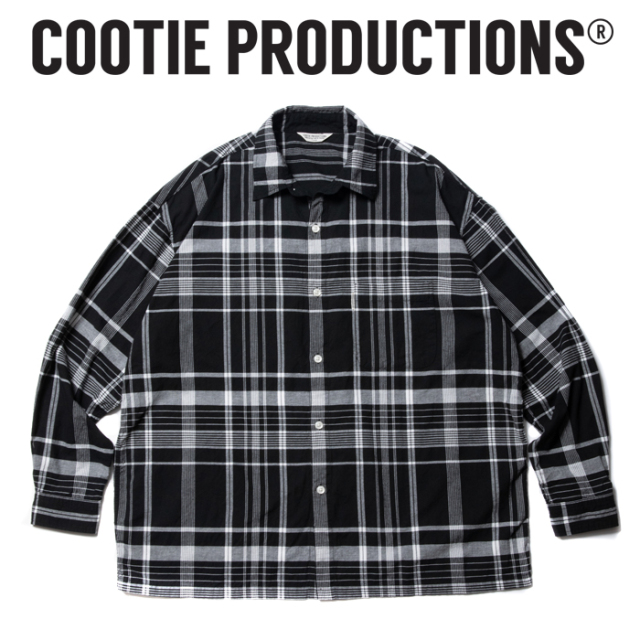 COOTIE (クーティー)　  Madras Check L/S Shirt 　【チェック ロングスリーブ シャツ】【COOTIE PRODUCTIONS クーティープロダクシ