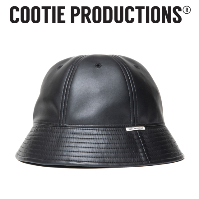 COOTIE(クーティー) 　 Fake Leather Ball Hat 　【バケットハット ボールハット 帽子】【レザー】【CTE-22S511】　
