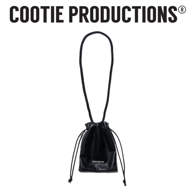 COOTIE(クーティー)  Fake Leather Drawstring Bag 　【CTE-22S515】【ボディーバッグ】