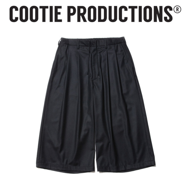 COOTIE(クーティー) 　 CA/W Flannel Shin Cut Wide Easy Trousers 　【CTE-23A111】【2タック イージー パンツ】