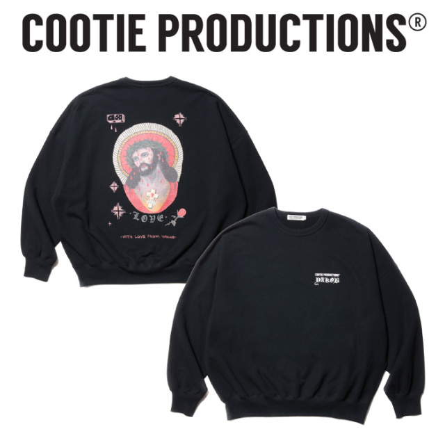 COOTIE (クーティー) 　 Open End Yarn Sweat Crew (JESUS) 　【CTE-23A317】【クルーネック スウェット】【COOTIE PRODUCTIONS クー