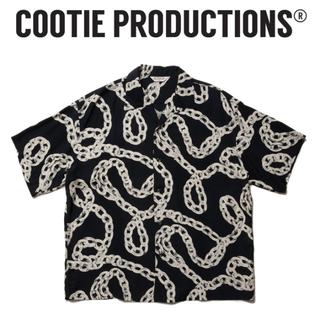 COOTIE (クーティー) 　 Rayon Open Collar S/S Shirt 　【CTE-23S411】【オープンカラー  シャツ】【COOTIE PRODUCTIONS クーティー