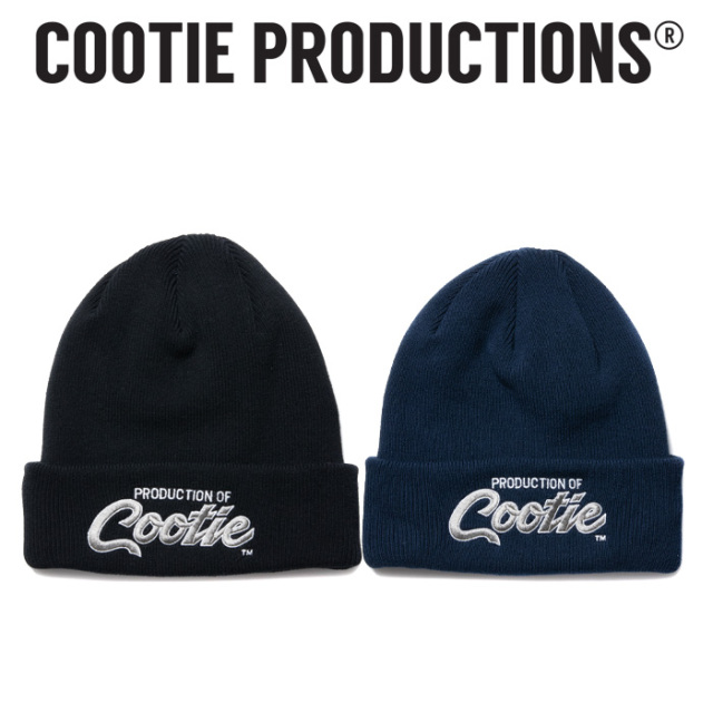 COOTIE(クーティー) 　 Embroidery Dry Tech Big Cuffed Beanie (PRODUCTION OF COOTIE) 　【ビーニー キャップ 帽子】【CTE-23S502