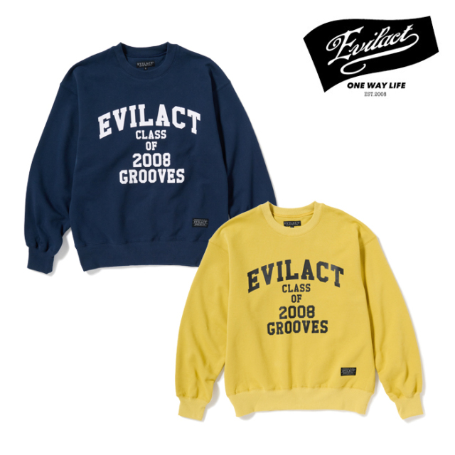 EVILACT (イーブルアクト)　CLASS OF CREW　【スウェット】【EA26-ACT2-T03】【2026 AUTUMN/WINTER 新作】 　 インタープレイ INTERP