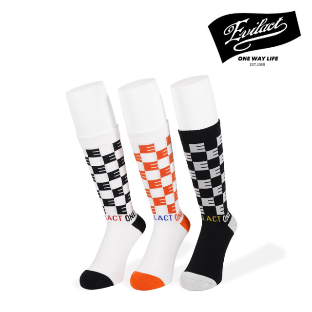 EVILACT (イーブルアクト)　 CHECKER SOCKS　【ソックス】【EA25-ACT1-A02】【2025春夏新作】 　 インタープレイ INTERPLAY