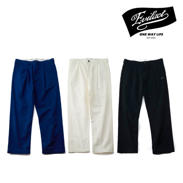 EVILACT (イーブルアクト)　TUCK CHINOS　【チノパンツ】【EA25-ACT1-P02】【2025春夏新作】 　 インタープレイ INTERPLAY
