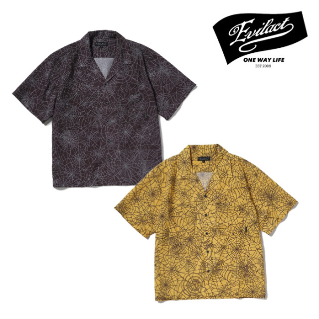 EVILACT (イーブルアクト)　SPIDERWEB SS SHIRT　【シャツ 半袖】【EA26-ACT1-S02】【2026 SPRING/SUMMER 新作】 　 インタープレイ 