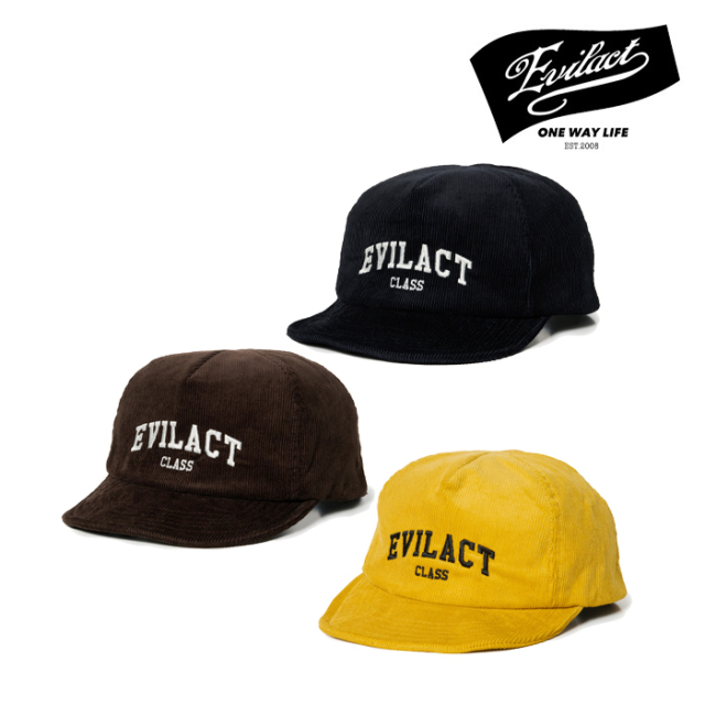 EVILACT (イーブルアクト)　CORDUROY 5PANEL CAP　【キャップ 帽子】【EA26-ACT2-C04】【2026 AUTUMN/WINTER 新作】 　 インタープレ