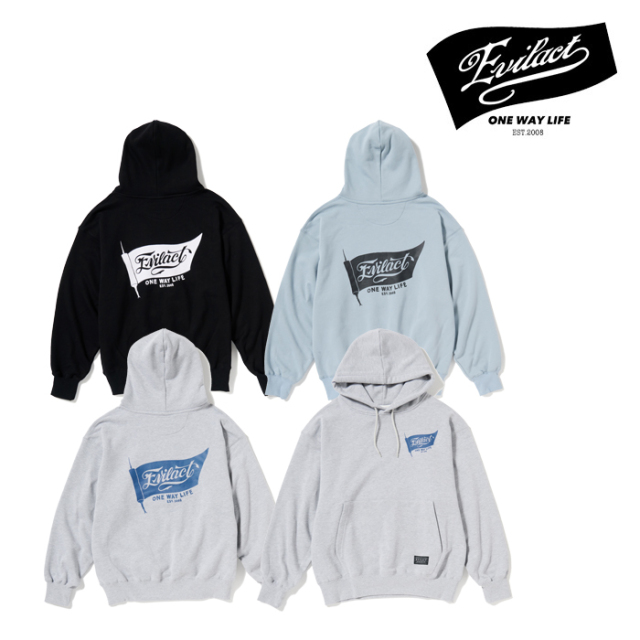 EVILACT (イーブルアクト)　FLAG HOODIE　【パーカー フーディ】【EA26-ACT2-T04】【2026 AUTUMN/WINTER 新作】 　 インタープレイ I