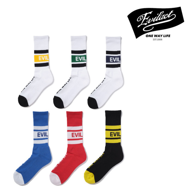EVILACT (イーブルアクト)　LINE SOCKS　【ソックス 靴下 ライン】【EA26-LINESOCKS】【2026 SPRING/SUMMER 新作】 　 インタープレ