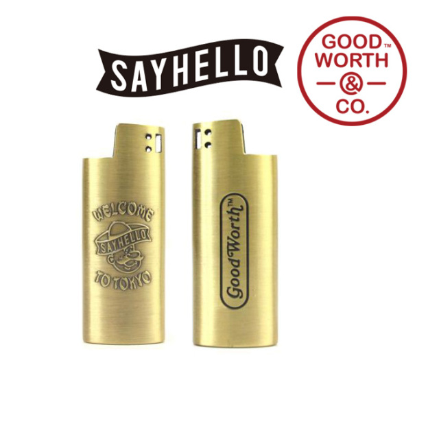 GOOD WORTH(グッドワース) & CO.×SAY HELLO 　 WELCOME LIGHTER CASE -SMALL (×SAY HELLO)　【ライターケース】　