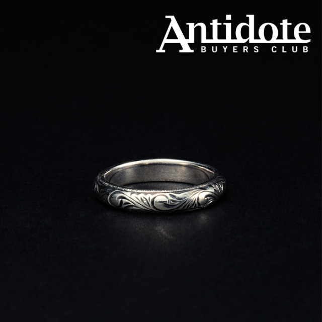 ANTIDOTE BUYERS CLUB(アンチドートバイヤーズクラブ)　Engraved Round Ring　【RX-704-1】【シルバー SILVER 950】【リング 指輪】