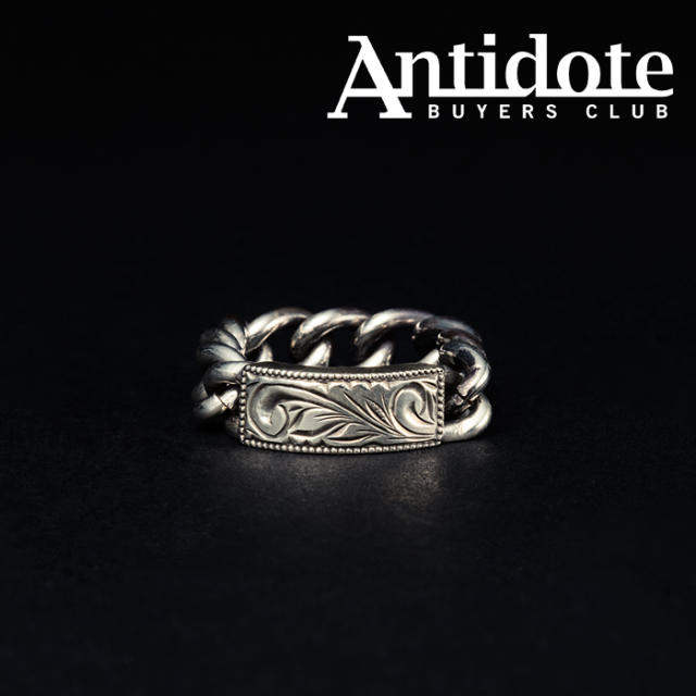 ANTIDOTE BUYERS CLUB(アンチドートバイヤーズクラブ)　Engraved ID Ring　【RX-709】【リング】【送料無料】