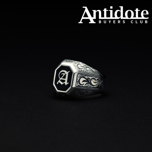 ANTIDOTE BUYERS CLUB(アンチドートバイヤーズクラブ)　Engraved College Ring　【RX-710-S】【リング カレッジリング】【送料無料】