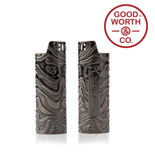 GOOD WORTH (グッドワース) & CO. 　 TRACER LIGHTER CASE -antique silver - LARGE　【ライターケース】　