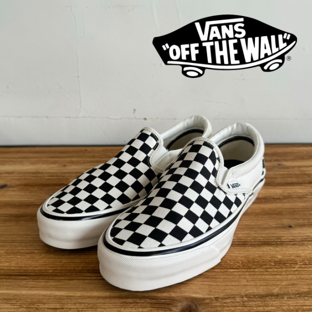 VANS バンズ ヴァンズ 　 SLIP-ON REISSUE 98 (CHECKERBOARD)　 【スリッポン  スニーカー】【おしゃれ シンプル 定番 チェッカーボ