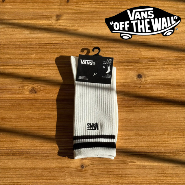 VANS バンズ ヴァンズ 　  LINE CREW SOCKS　 【SOCKS SOX ソックス 靴下】【VN000SZQWHT】【インタープレイ INTERPLAY】
