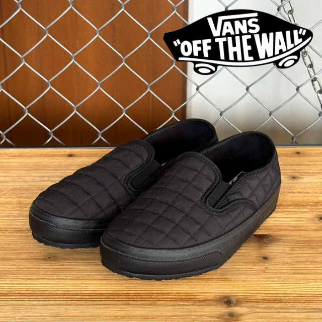 VANS バンズ ヴァンズ 　 SLIP-ER 2  (BLACK)　【キルトスリッポン】【VN0A4UWOBLK】【インタープレイ INTERPLAY】