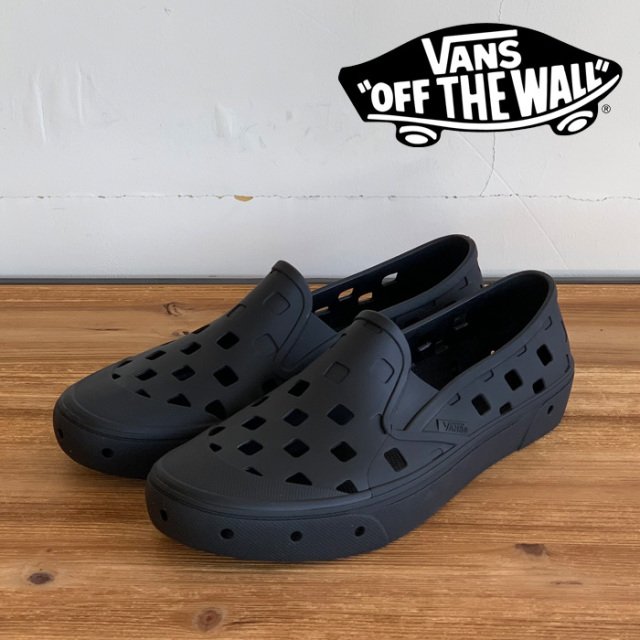 VANS バンズ ヴァンズ 　 TREK SLIP-ON (BLACK)　 【スリッポン サンダル】【VANS バンズ スニーカー】【定番 おしゃれ シンプル】【