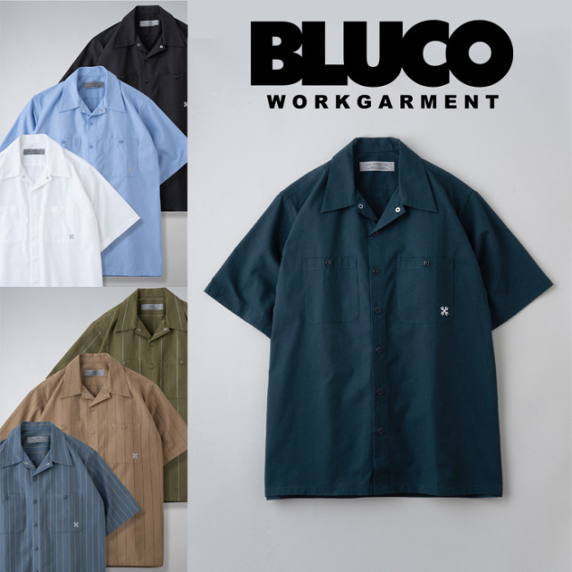 BLUCO (ブルコ)　 STANDARD WORK SHIRT S/S　【ワークシャツ 半袖】【131-21-108】【お取り寄せ商品 キャンセル不可】【2023 SPRING&