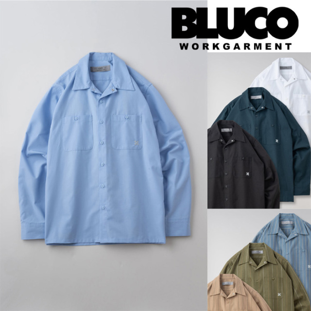 BLUCO (ブルコ)　STANDARD WORK SHIRTS L/S　【ワークシャツ 長袖】【0109】【即発送可能 定番人気】　