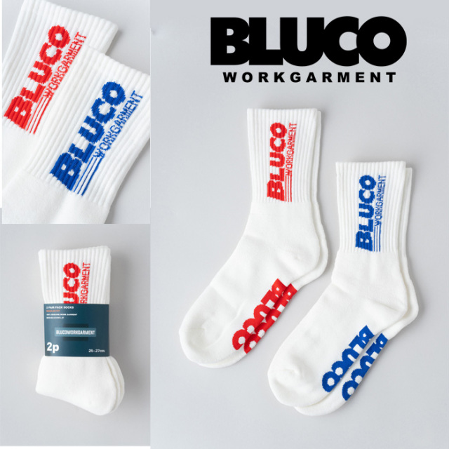 BLUCO (ブルコ)　2-PAC SOX -Logo-　【ソックス ロゴ】【1402-3A14】【お取り寄せ商品 キャンセル不可】【2023 SPRING&SUMMER】　