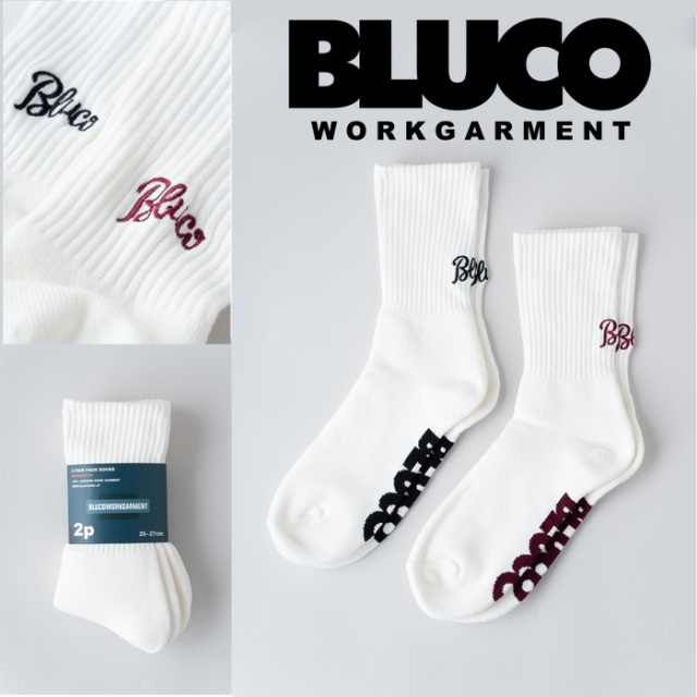 BLUCO (ブルコ)　2-PAC SOX -Embroidery-　【ソックス】【1405-3A14】【お取り寄せ商品 キャンセル不可】【2023 SPRING&SUMMER】　
