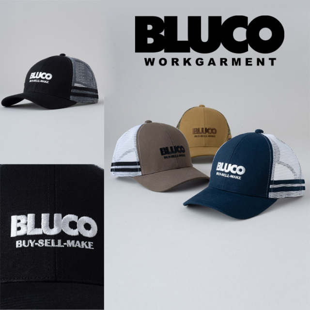 BLUCO (ブルコ)　MESH CAP -Logo-　【メッシュキャップ】【1406-3A04】【131-61-005】【お取り寄せ商品 キャンセル不可】【2023 SPRI
